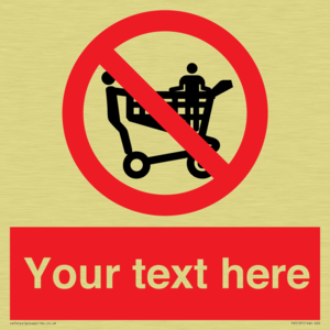 Custom No Climbing on Trolley Sign